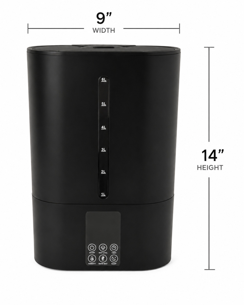6L Humidifier for large rooms, Cool & Warm, Mist Top, Oil Diffuser